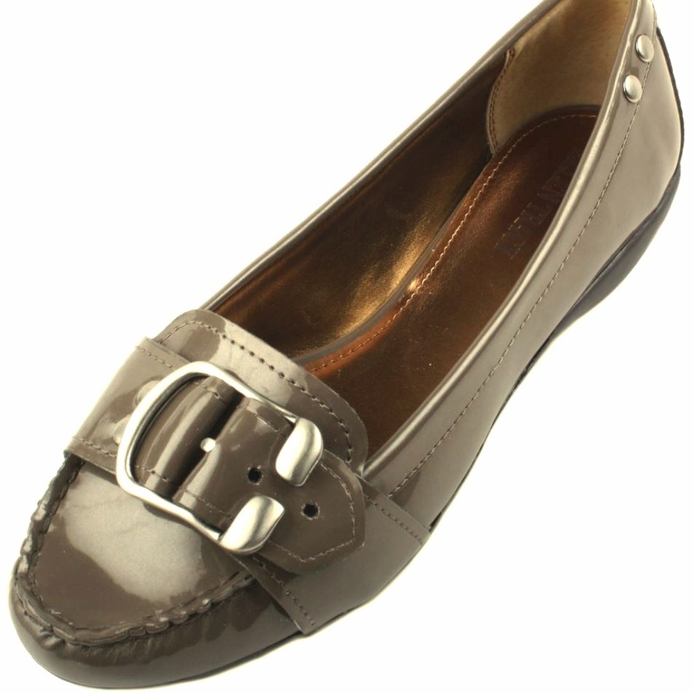 Ellen Tracy EB-Baldwin Womens Antique Bronze Flats